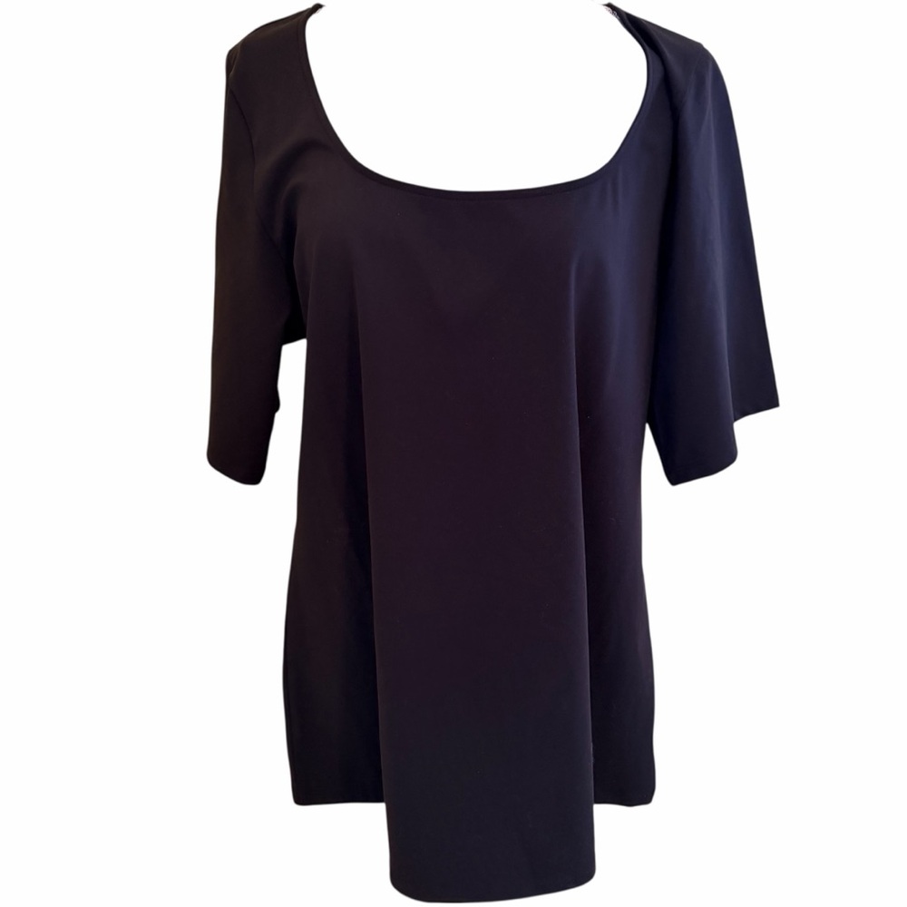Torrid Black Stretch  Scoop Neck Short SleeveTop 3X